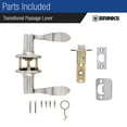 thumbnail image 2 of Brinks E2428150 Raleigh Passage Door Lever Set - Bronze, 2 of 7