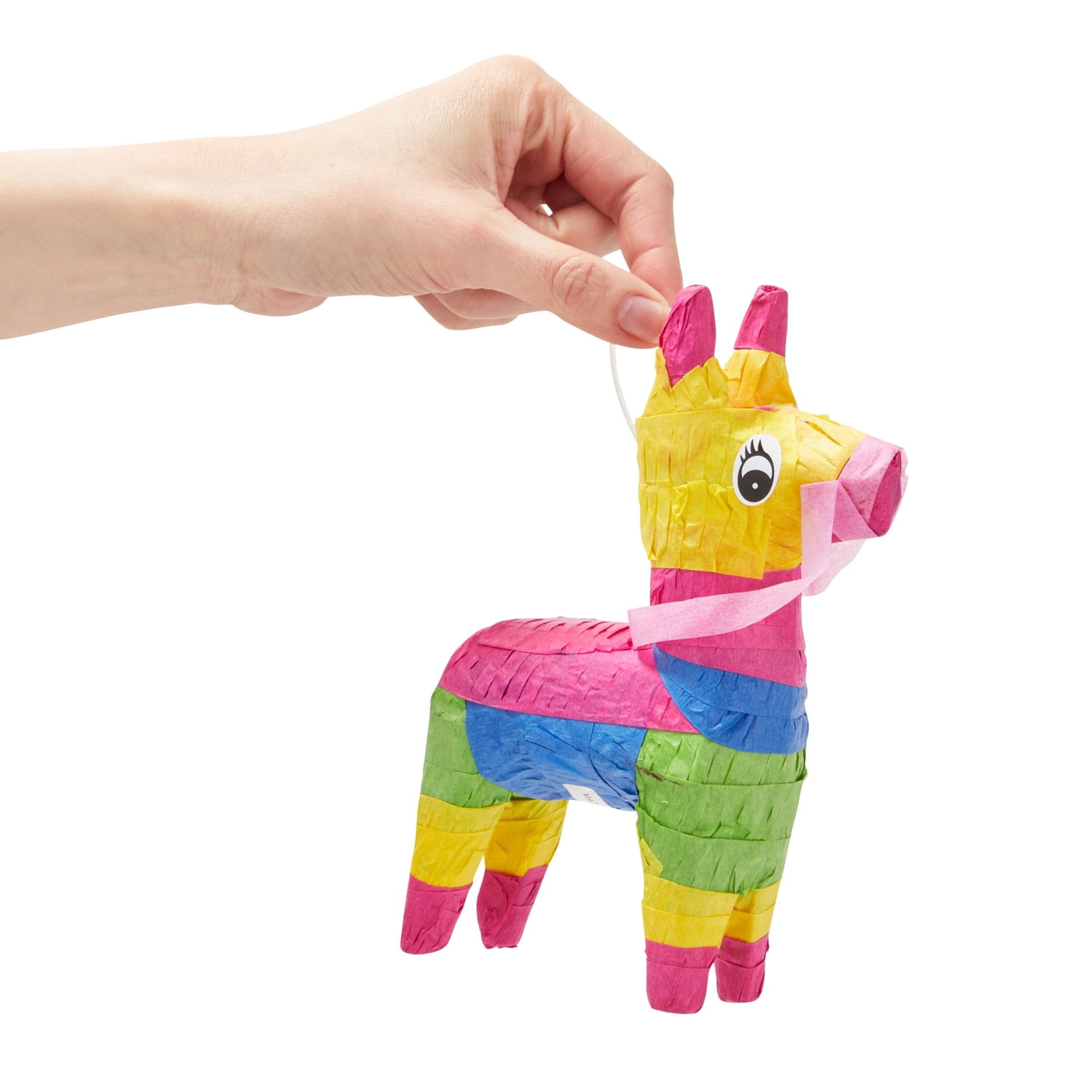 Mini pinata ezel kleurrijk HIER kopen
