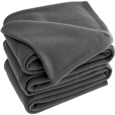 Polar Fleece Cozy Bed Blanket - Hypoallergenic Premium Poly-Fiber Yarns, Thermal, Lightweight Blanket (Full/Queen,