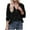 Black, variant on Brglopf Womens Hoodies Long Sleeve Tunic Top Button Down V Neck Drawstring Henley Shirt Solid Color Side Split Sweatshirt