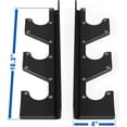 thumbnail image 4 of Yes4All Horizontal Wall Mounted Barbell Rack - 3 Bar Vertical Barbell Storage Rack - Weight Bar Holder (1 Pair), 4 of 6