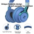 thumbnail image 4 of Cshidworld Auriculares Inalámbricos On-Ear, Auriculares Estéreo HiFi con Bajos Mejorados, Modo Plegable E Inalámbrico con Cable, Aislamiento de Ruido sobre la Oreja, con Micrófono y Control de Volume, 4 of 8