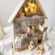 thumbnail image 3 of Christmas Tree House Wooden Advent Basel Calendar House Countdown Xmas Party Holiday Decor 25 Storage Drawers with LED Light, 3 of 5
