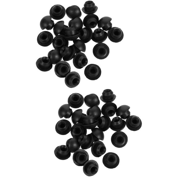 2 Count Jack Oil Plug Car Hydraulic Floor Parts Black