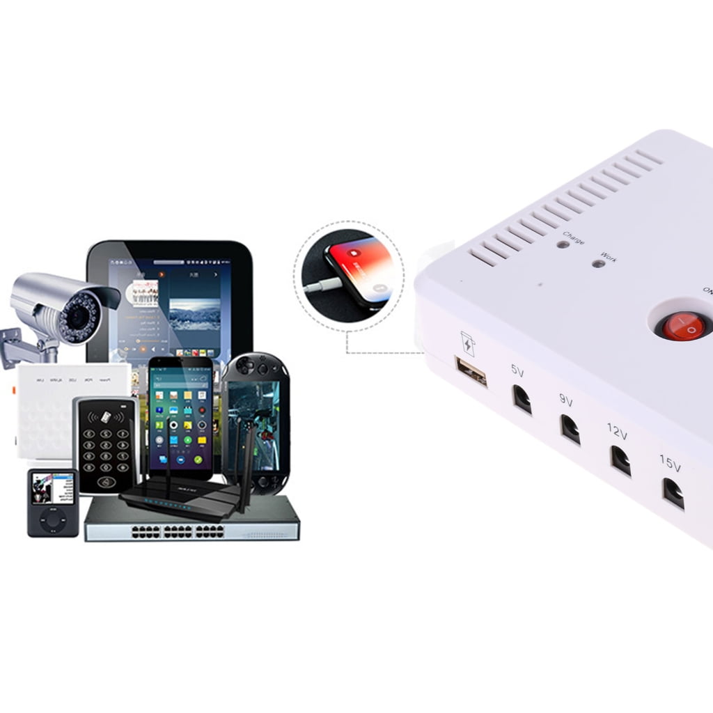 High Capacity 13200mAh Battery Backup Uninterruptible Power Supply 5V 9V 12V 15V 24V for Electronic Gadgets