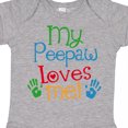 thumbnail image 4 of Inktastic My Peepaw Loves Me Boys or Girls Baby Bodysuit, 4 of 5