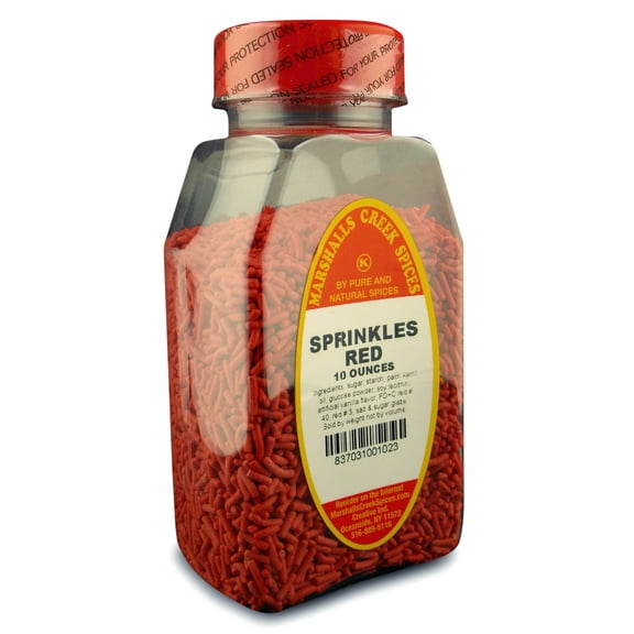 Marshalls Creek Spices SPRINKLES RED 10 ounce