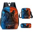 thumbnail image 1 of Mochila con estampado de Godzilla, juego de 3 piezas, mochila para portátil de 17 pulgadas, mochila escolar, mochila de viaje multifuncional unisex, 1 of 5