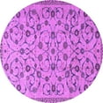 thumbnail image 1 of Ahgly Company Indoor Round Persian Purple Traditional Area Rugs, 4' Round, 1 of 4