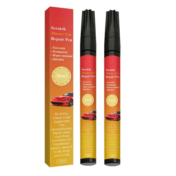 Lápiz retocador de arañazos para coche | Kit de reparación de pintura de 7,4 ml para pequeños arañazos y rozaduras | Eliminador de arañazos para coche casero con punta fina