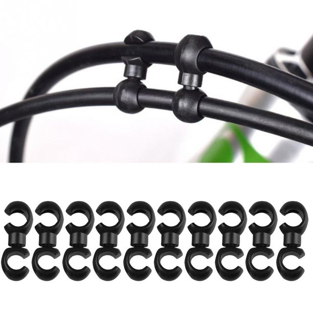 Clip para cable de bicicleta 10 Uds. De hebilla de tubo de línea giratoria para bicicleta Clips de Cable de cambio de cambio de bicicleta MTB Barbie Nuevos Originales