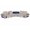 Gray1, variant on Modern Style Sectional with 1 Console (Reading Light), Wedge with Bluetooth speaker, LED and Lifting wine cabinet - White