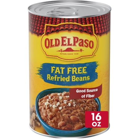 Old El Paso Fat Free Refried Beans, 16 oz.