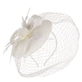 thumbnail image 2 of TODOZO Fascinators Tea Party Hat for Women - Kentucky Church Derby Hats Flower Mesh Feather Headband for Ladies Girls Hats for Women Fascinators Womens Pillbox Flower Hat for Tea Wedding Church B, 2 of 7
