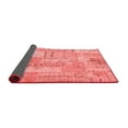 thumbnail image 2 of Ahgly Company Indoor Square Patchwork Red Transitional Area Rugs, 5' Square, 2 of 4