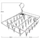 thumbnail image 4 of Estante de secado redondo cuadrado con forma de ciruela, calcetín, ropa interior, tendedero para exteriores, secador, colgador de ropa, Clips de toalla multifuncionales Scienceny JJ19167-17, 4 of 4