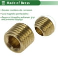 thumbnail image 3 of Accesorios de tubería de latón Unique Bargains 1/16"NPT Tapón de enchufe hexagonal 4 Pcs, 3 of 7