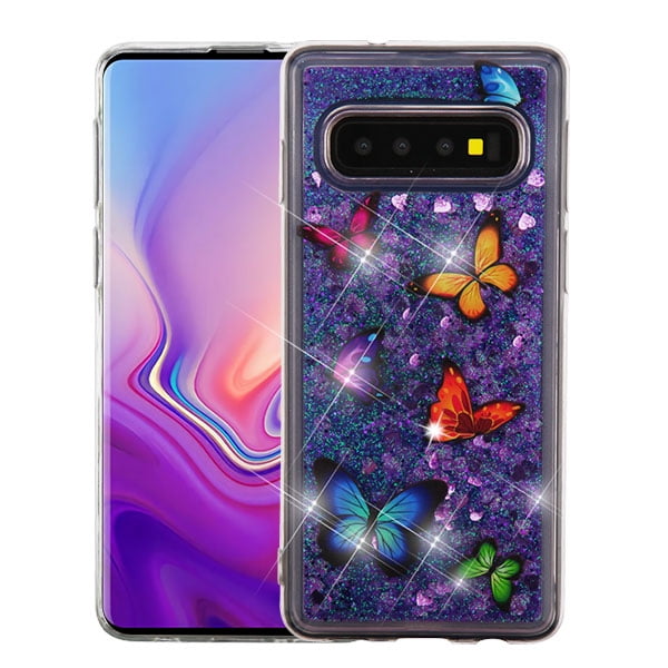 Samsung Galaxy S10 (6.1") Phone Case BLING Hybrid Liquid Glitter