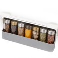 thumbnail image 2 of Estante de plástico para almacenamiento de botellas de condimentos, estante para especias - Gris Baobao, 2 of 5