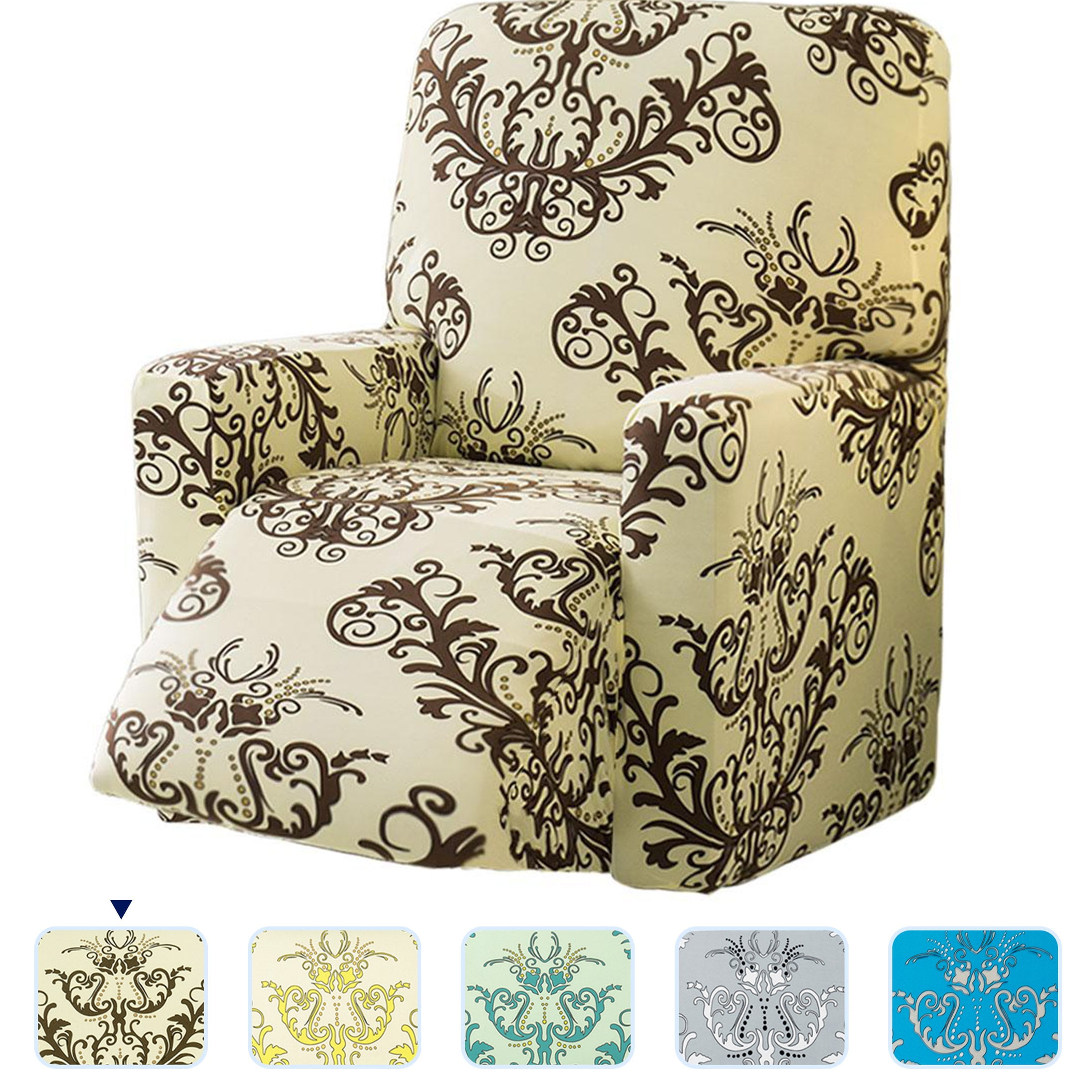 JERSEY "STRETCH" CHAIR COVER SLIPCOVER--LAZY BOY--AQUA-IN 10 SOLIDS & 3 PRINTS 