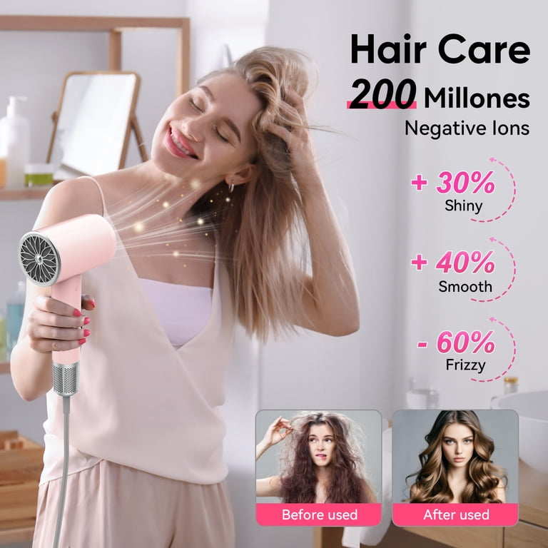 GCZ 1500W High-Speed Ionic Hair Dryer, Fast-Drying Styling