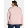 thumbnail image 3 of Time and Tru Women's Tunic Sweatshirt with High-Low Hem, Sizes XS -4X, 3 of 5