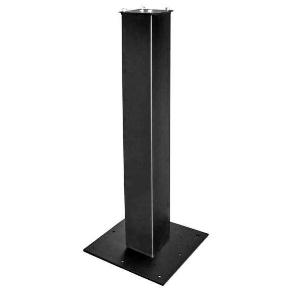Mail Boss Surface Mount Post & Baseplate Kit, Black