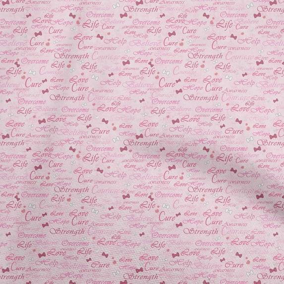 oneOone Cotton Jersey Light Pink Fabric Text Diy Clothing Quilting Fabric Print Fabric By Yard 58 Inch Wide