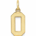 thumbnail image 1 of 10K Yellow Gold Small Satin Number 0 Charm (18 X 7) Made In United States -Jewelry By Sweet Pea, 1 of 5