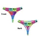 thumbnail image 3 of Fotbe Doodle Faces Emotions Tanga Sin Costuras para Mujer con Estampado – Panties Invisibles, Transpirables y Cómodos para Uso Diario-3X-Large, 3 of 6