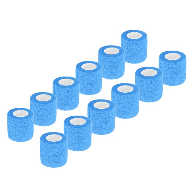 Bandage Élastique Animal, 12 Pack 4.5M Anti Allergique Protection Rôle Bandage Élastique Animal 2In X 14.8Ft Durable Non Tissé Polyeste Auto-Adhésif Sabot de Vache Réparation Bandage Su
