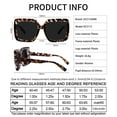 thumbnail image 6 of OCCI CHIARI Bifocal Sunglasses Reading Glasses Women Oversized Sunglass Readers 2.5 UV Protection Outdoor 1.0 1.5 2.0 2.5 3.0 3.5 with Acrylic Lens, 6 of 7