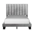 thumbnail image 4 of Hillsdale Furniture Crestone Gray Velvet Tufted Upholstered Platform Full Bed, 4 of 11