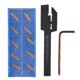 thumbnail image 2 of 10Pcs Mgmn200 Carbide Inserts Golden + 1Pc Mgehr1010-2 Turning Tool Holder Boring Bar With Wr, 2 of 5