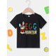 thumbnail image 2 of Easter EGG HUNTER Print Short Sleeve T-shirt, Casual Trendy Round Neck Comfy Summer Tops, Boy's Clothing, 2 of 7