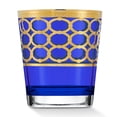 thumbnail image 2 of HOMEHUT Cobalt Blue Double Old Fashion with Gold Rings, Set of 4, 2 of 3