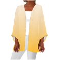 thumbnail image 1 of AherBiu Cardigan Léger pour Femmes Manches 3/4 en Lin Ouvert Automne Décontracté, 1 of 5