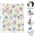thumbnail image 4 of Pioneer Flower Floral Print Pattern Blanket,Comfortable Soft Flannel Throw Blanket,All Season,Warm Lightweight Blankets for Sofa Bed Couch Living Room Chair,30"x40", 4 of 4