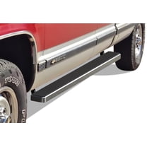 1988-1998 Chevy/GMC C/K Pickup 2 Door Extended Cab (Incl. Z71 Model) Not for vehicles equipped with power retracting boards Hairline Finish 5 Inch Door to Door Side Bar Side Step Running Board