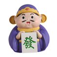 thumbnail image 4 of Baoblaze God of Wealth Sculpture Cute Gifts Small Statue for Bedroom Desk Home, 4 of 8