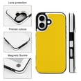 thumbnail image 2 of Compatible with iPhone 11 12 13 mini 14 15 16 Pro Max Plus Wallet Case with Card Holder, PU Leather Kickstand Card Slots Case ( Cyber Yellow, iPhone 14 Pro Max), 2 of 7
