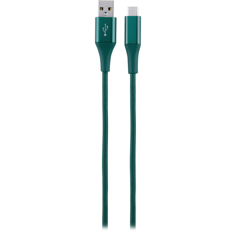 Ativa® USB Type-C To USB Type-A Cable, 6', Emerald, 45398 