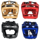 thumbnail image 1 of Casco de combate de boxeo con protección para la cabeza, puente nasal y protección para la cabeza con viga vertical y carcasa completa, equipo de protección para entrenamiento, 1 of 2