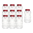 thumbnail image 3 of 10x Bouteilles de Jus Snowman Ornement de Noël 500ml pour Vacances Randonnée Rouge, 3 of 8