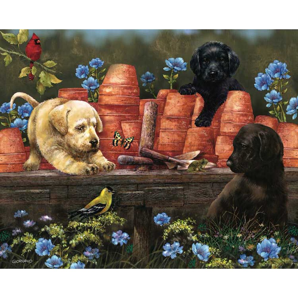 ┬áPuppies at Play, a 1000piece Puzzle by Hart Puzzles