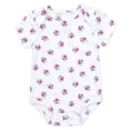 thumbnail image 4 of Baby Essentials Baby Girl 5 Piece Bodysuit Romper Set, Floral Baby Outfit Gift Set, (Newborn,I Stole Daddy's Heart Pink Floral), 4 of 6