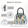 thumbnail image 5 of Lsque Bluey Print Lunch Bag, Insulated Lunch Box, Small Leakproof Cooler Food Lunch Containers Reusable High Capacity Lunch Tote Bags for Work, Travel, Outdoor, 5 of 8