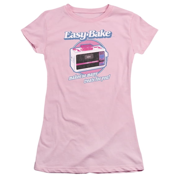 Easy Bake Oven Treats S/S Junior Women's T-Shirt Sheer Pink