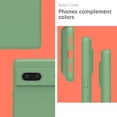 thumbnail image 3 of Silicone Case for Google Pixel 7A 5G, Soft-Touch, Shockproof, DustProof, Full Body Armour Phone Cover for Google Pixel 7A 5G - Mint Green, 3 of 14