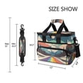 thumbnail image 3 of FORMRS Insulated Cooler Bag 24 Cans Capacity Soft Leakproof Lunch Box with Side Pockets, Colorful Road at Night, 3 of 7